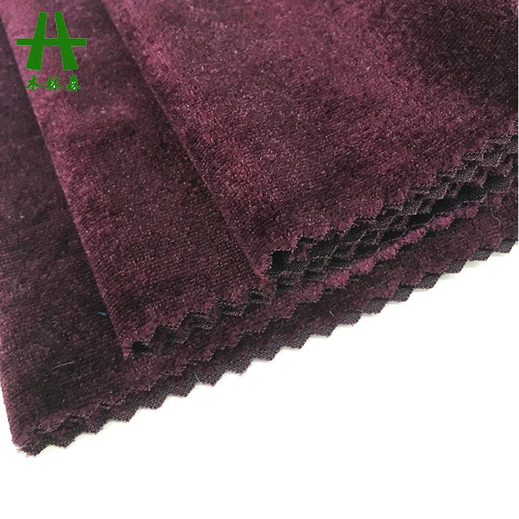 Mulinsen Textile Plain Dyed Knitted KS Korean Velvet Fabric Manufacturer