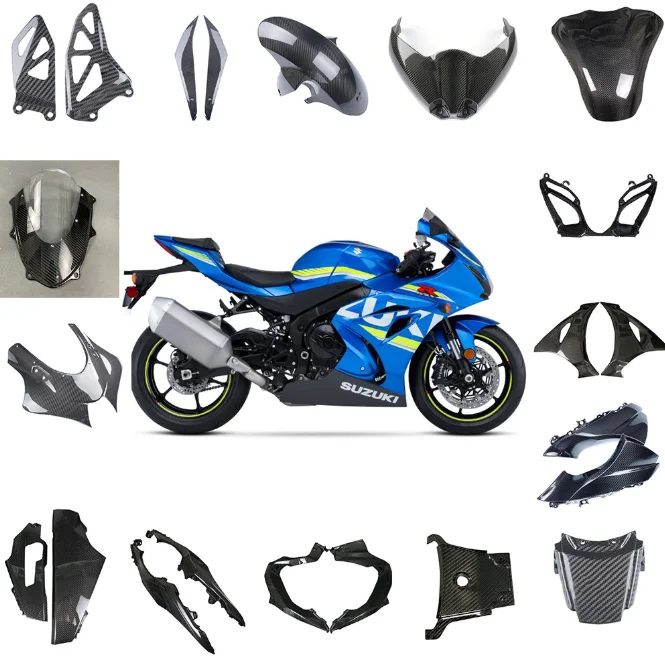 Suitable for motorcycle 1000 refit full set of carbon fiber accessories fuel tank cover 2017+