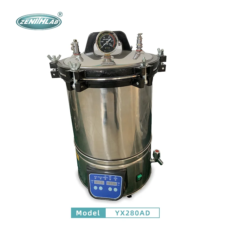 High quality YX280AD+ stainless steel 18L Portable steam autoclave sterilizer