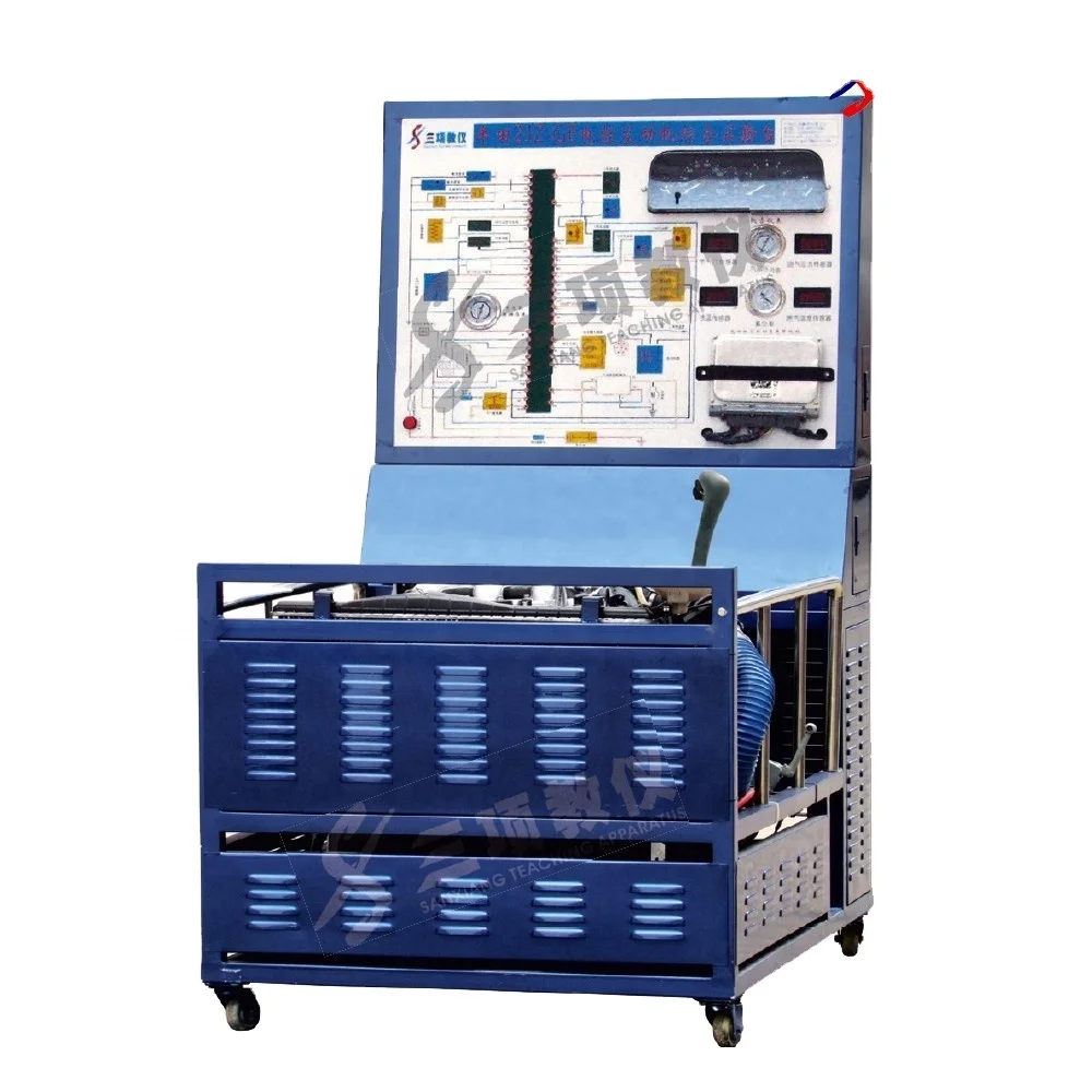 Automotive Training Equipment Teaching Attachments Electronic Controlled Engine Test Bench for School