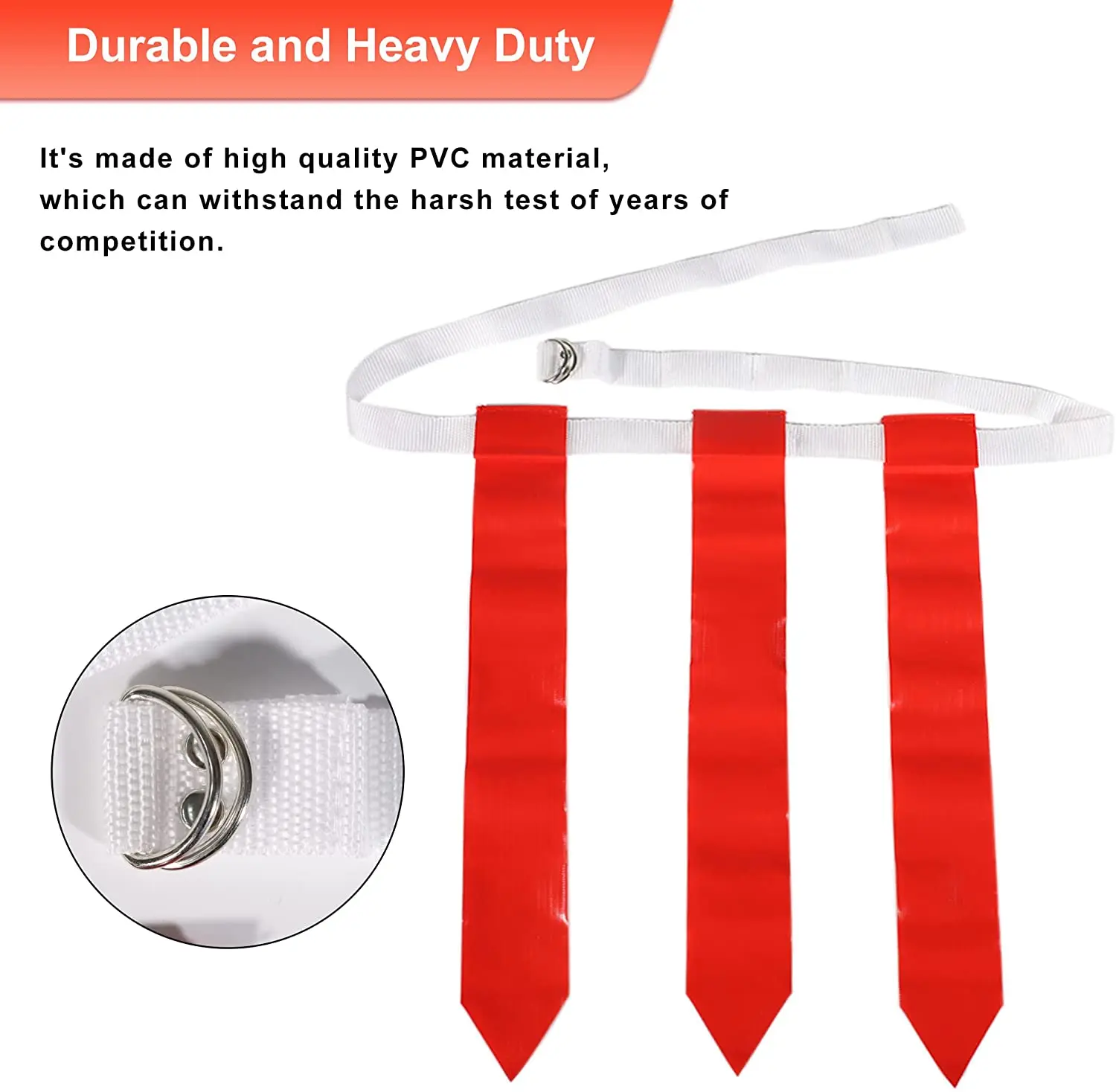 custom flag football belts White Black Premium Football Gear near me clip on flag a tag football belts Replacement