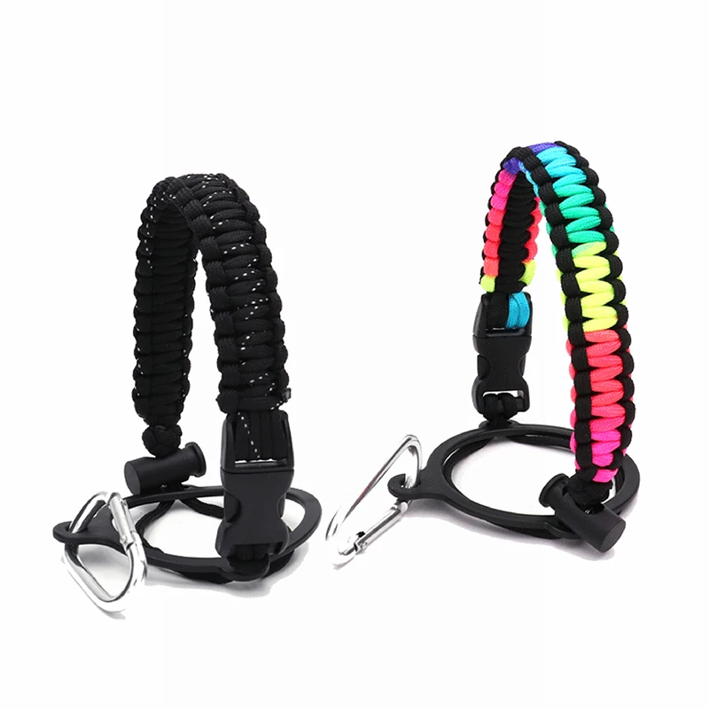 Портативные бутылки аксессуары веревочные ручки с кольцом безопасности держатель для водой широким горлом ручка питьевой