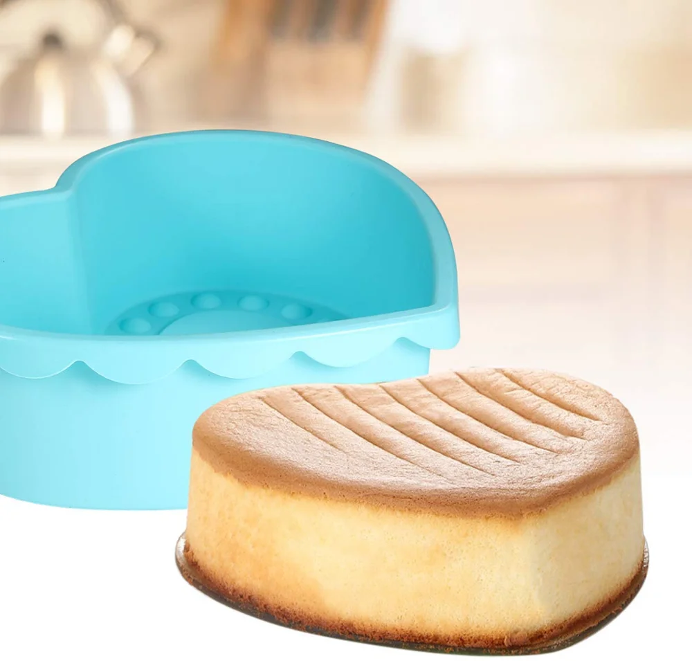 Loving Heart Diy Dessert Mold Western Baking Silicone Cake Mold Kitchen Baking Food Grade Silicone Cake Pan