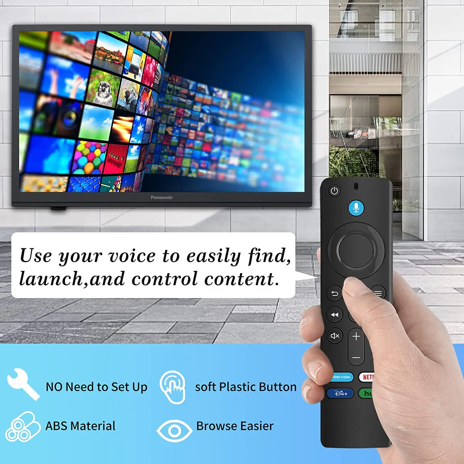 L5B83G Voice Replacement Compatible with Remote control for Fire TV Stick 2nd Gen/3rd Gen/Lite/4K