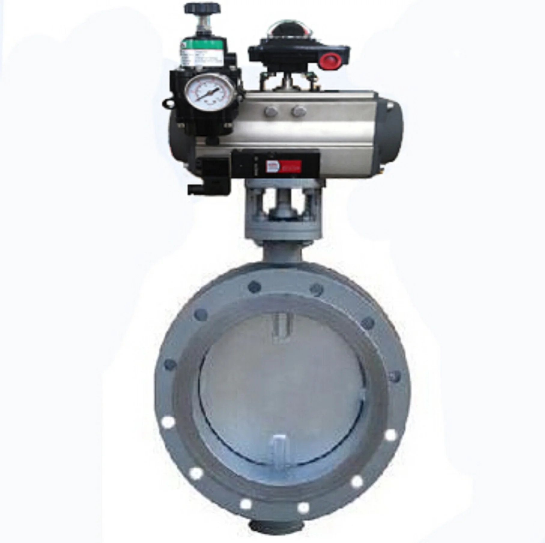 New Arrival Pressure Reducing Gas Pneumatic Stainless Steel Wafer Butterfly Valve