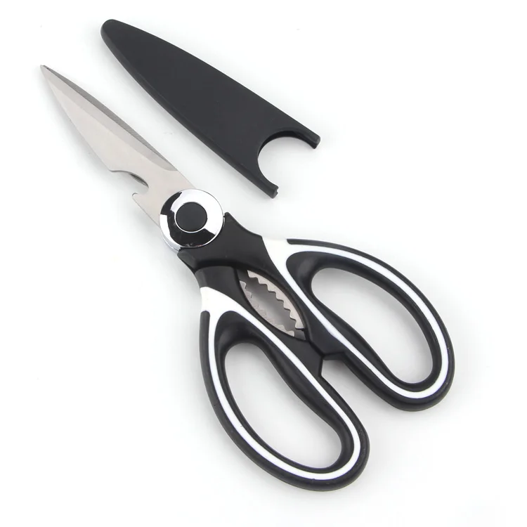 Heavy duty stainless steel clever multifunction professional Seafood scissors kitchen scissors shears