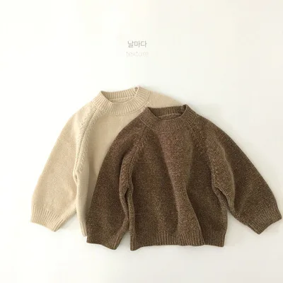 Hot Sale Custom Boys And Girl Knitwear Pullover Autumn Winter Custom Kids Sweater Round Neck Children Sweaters