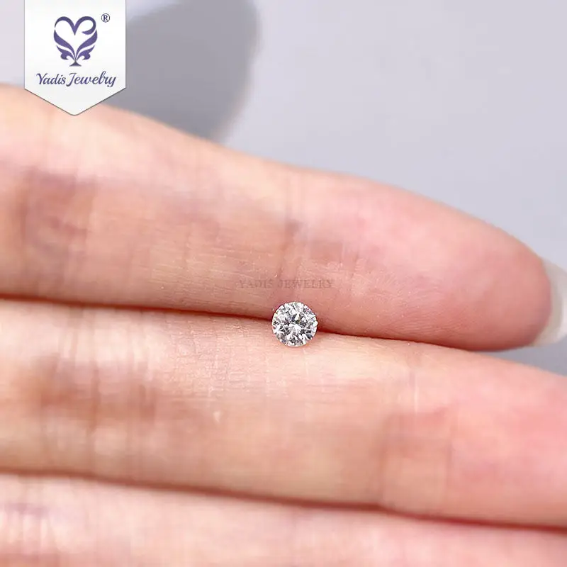 Synthetic Gemstone Price Per Carat Round Brilliant 0.18 CTW H I1 Lab Grown CVD Melee IGI Loose Diamonds