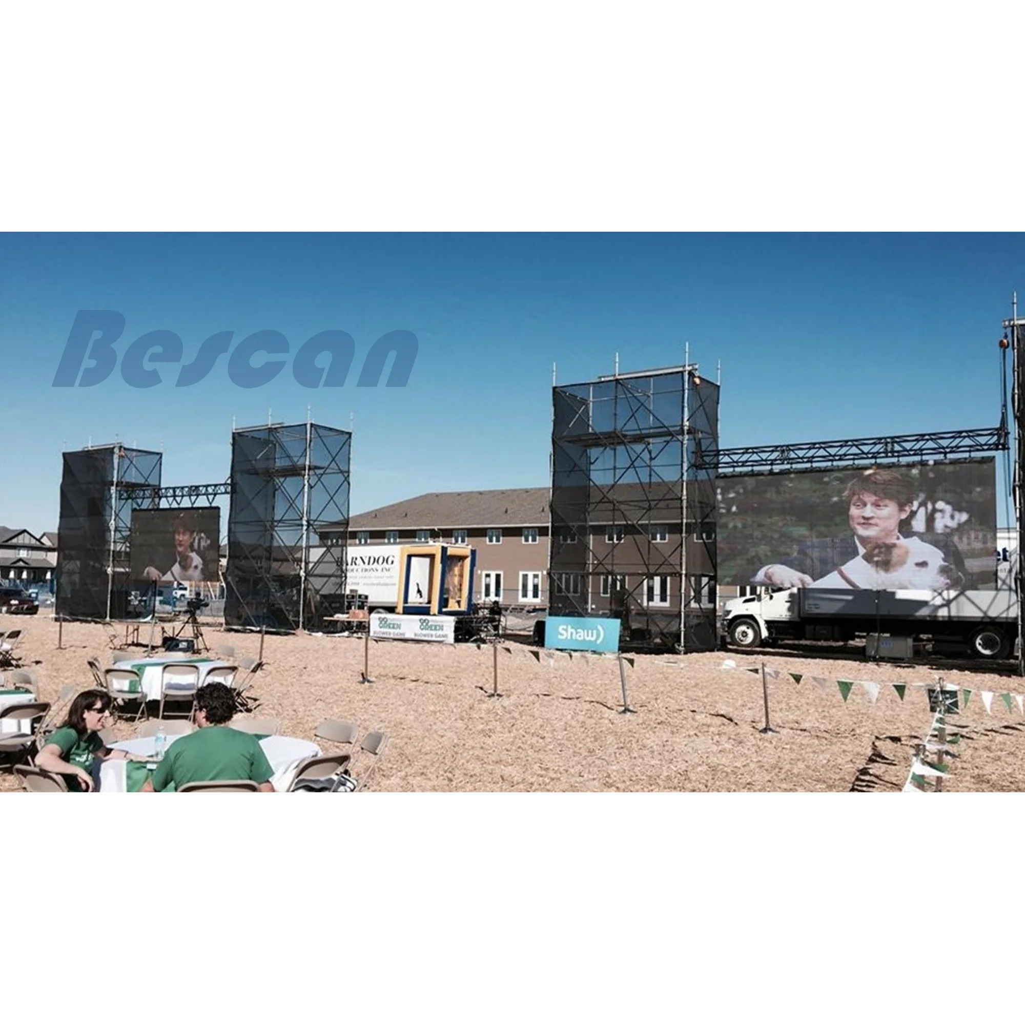 BESCAN наружный светодиодный рекламный дисплей рекламные щиты экран видео медиа-лифт розничный магазин вариант аренды