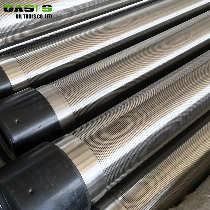 SS304/304L/316/316L Johnson Wedge Wire Screen/sand control Continuous Slot Well Screen Mesh for Water Well Filter