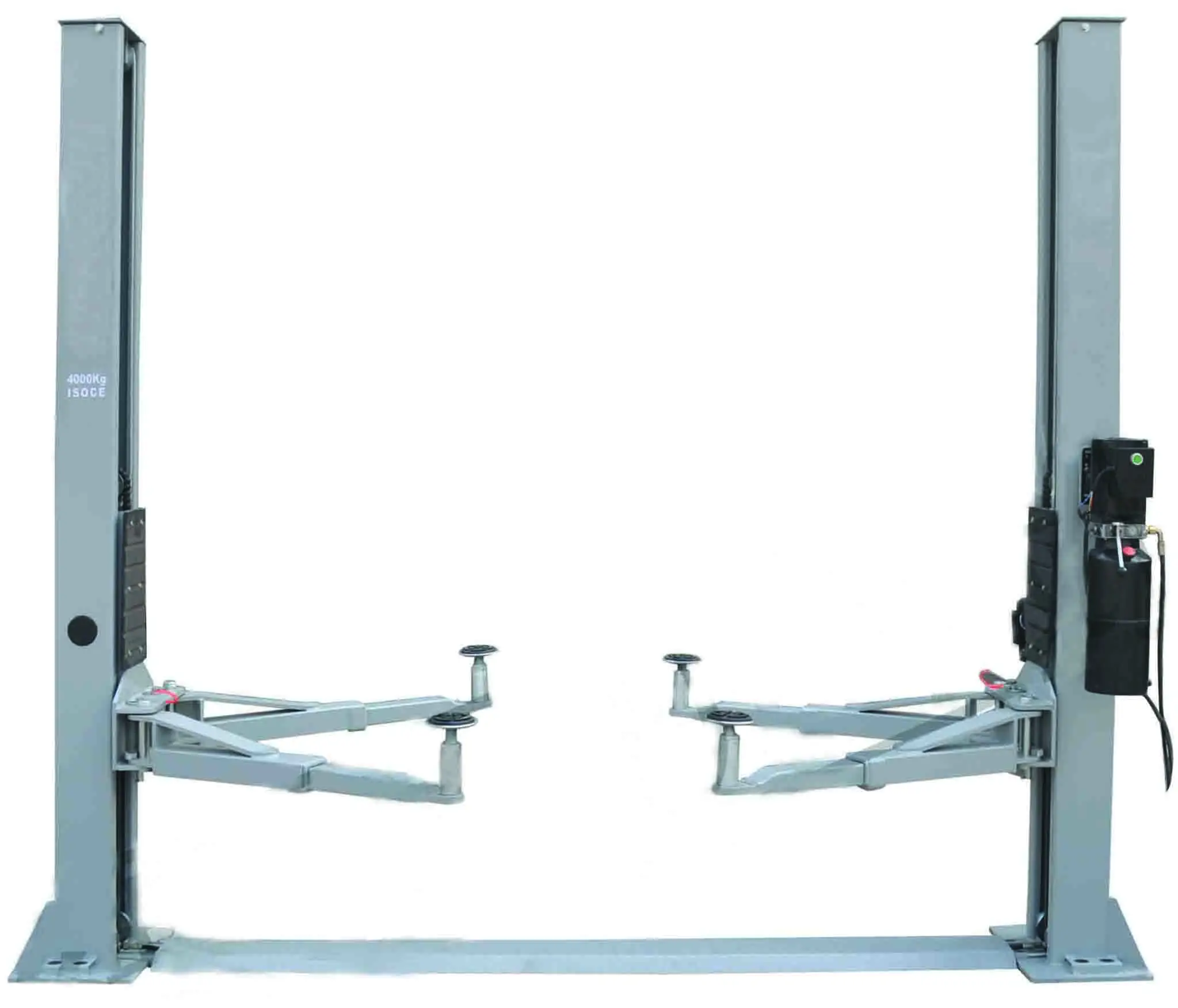 9000lb 4ton Two post floor plate car lift with good quality for car lifting or car repairing from China