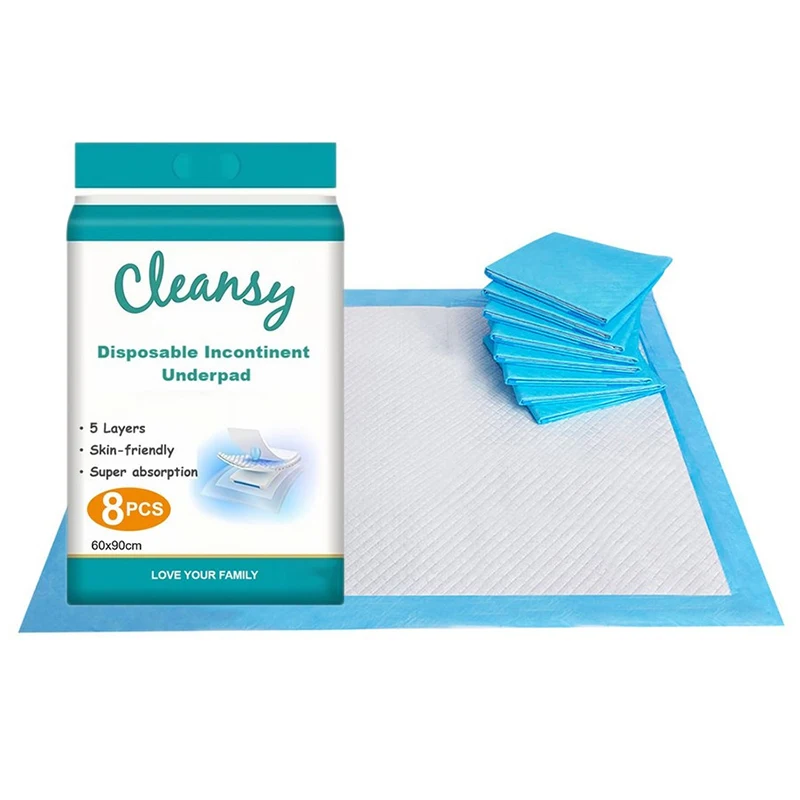 Large Adult Disposable Bed Mat Waterproof Unisex Urine Pad Bed Protection Underpad For Incontinence Pee