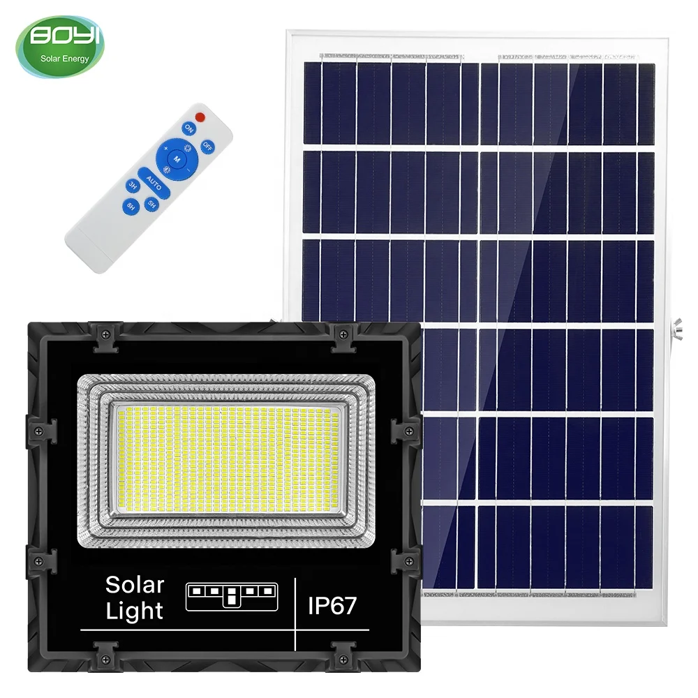 ODM 100w 200w 300w 400w 500w 800w ip67 focus led solar flood light with remote control