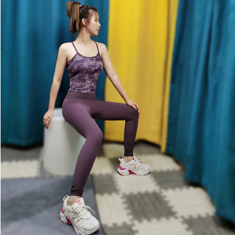 Pashasunshine wholesale Tie dye bra High waist workout butt lifting yoga pants Womens work out sets