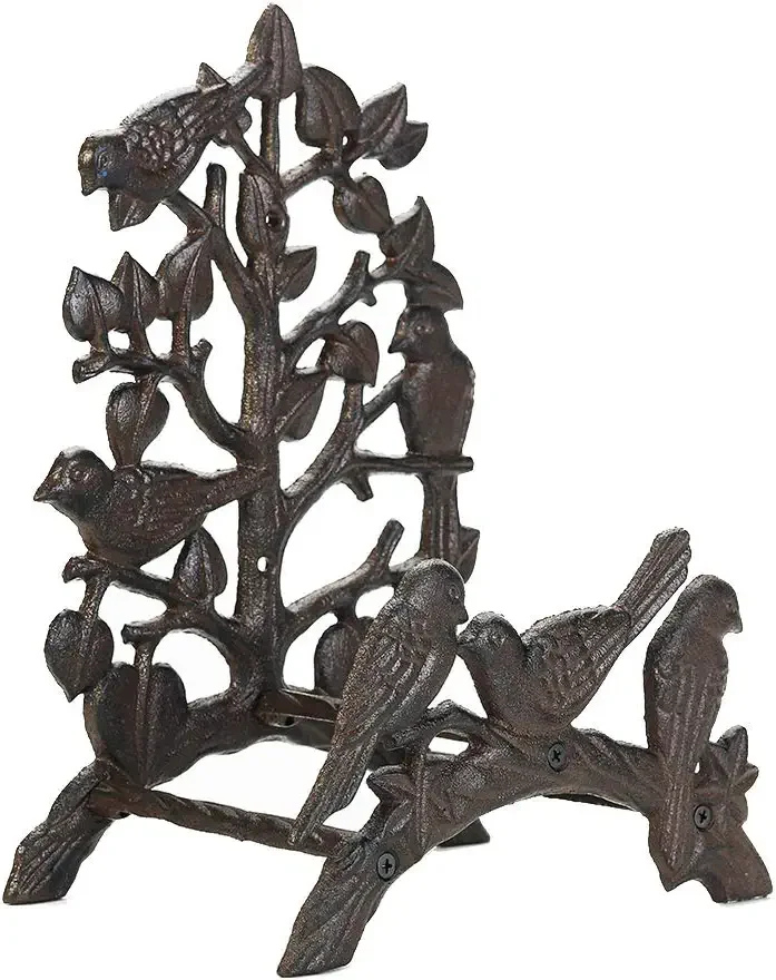 Heavy Duty Cast Iron Hose Holder,Garden & Yard Decorative Birds Wall Mounted Hose Butler,Water Pipe Holds,Rack,Hanger