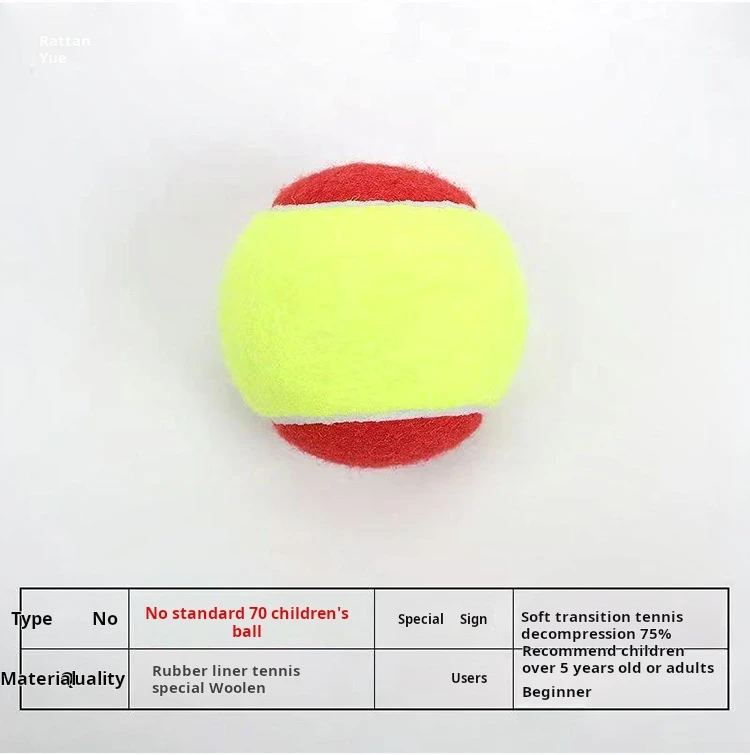 Factory Direct Professional Training Tennis Balls Large Size for Youth Sports Teenagers Children and Babies Rubber Material