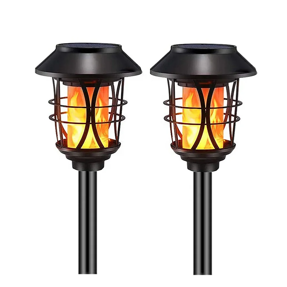
Outdoor Lawn Torches Lights 96 Solar Powered Path Lights Dancing Flame Led Rechargeable Torch Light 
