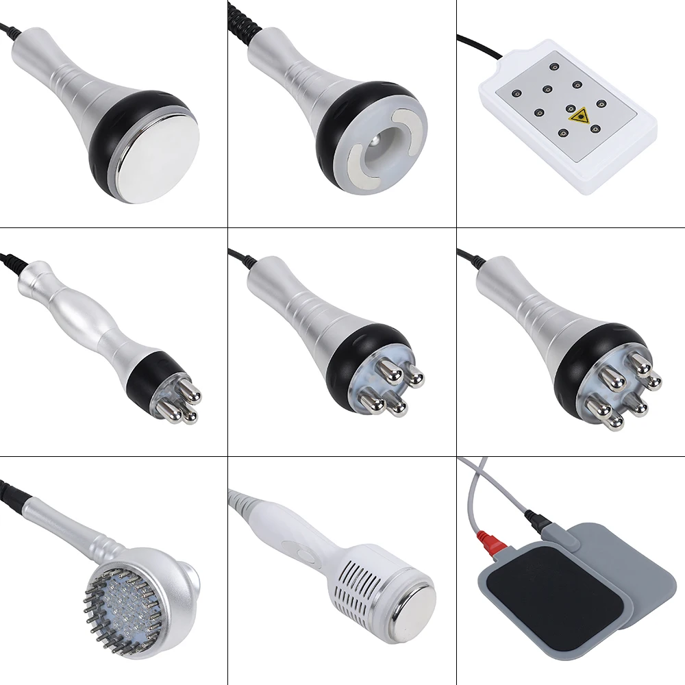 Radio Frequency Slim Beauty Machine 9 in1 cavitation 40k RF EMS laserlipo pads vacuum machine with factory price