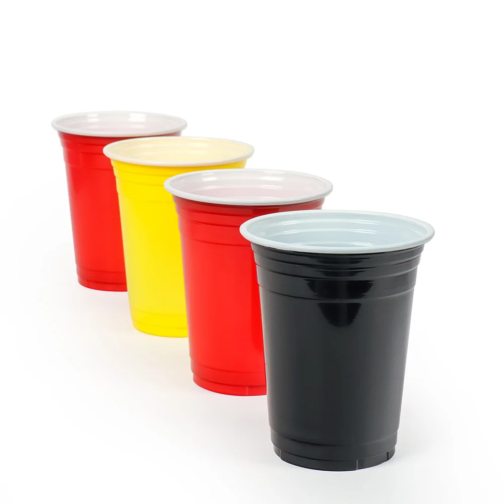 American beer ping pong party cup 16 oz plastic cups two-color party game solo cup