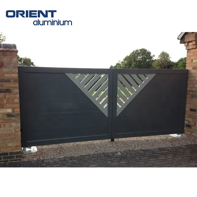 Shandong Automatic Modern Aluminium Modern Gate Kit Main House Aluminium Gate Courtyard Single Aluminum Gate Garden Gates Prices