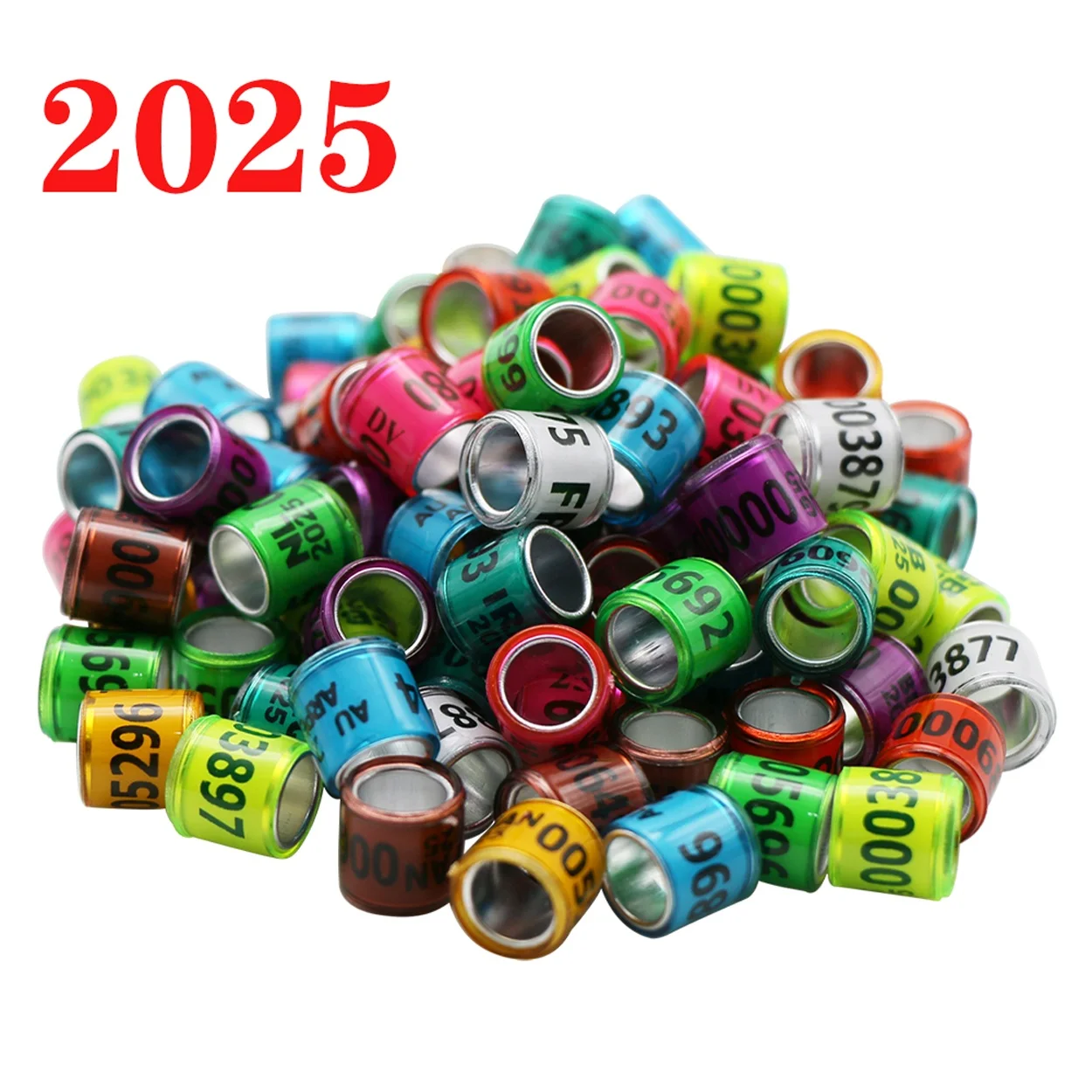 Aluminum Plastic 8mm Parrot Leg Sign Foot Rings 2025 Bird Pigeon  Foot Ring Tag With Number