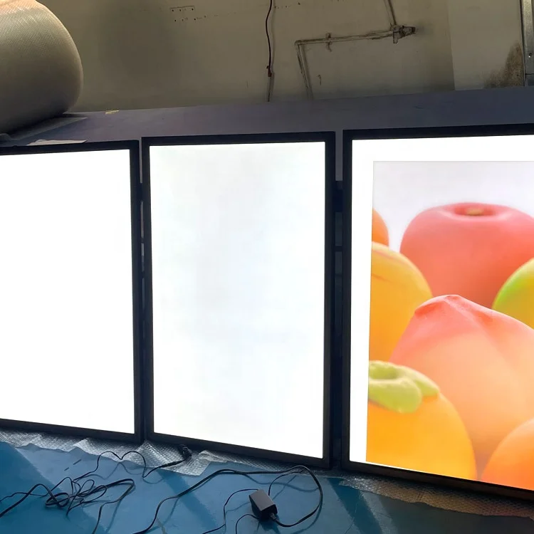Оптовая продажа на заказ фоторамка светодиодная световая коробка держатель дисплея 16x24 Светодиодная оснастка рамка