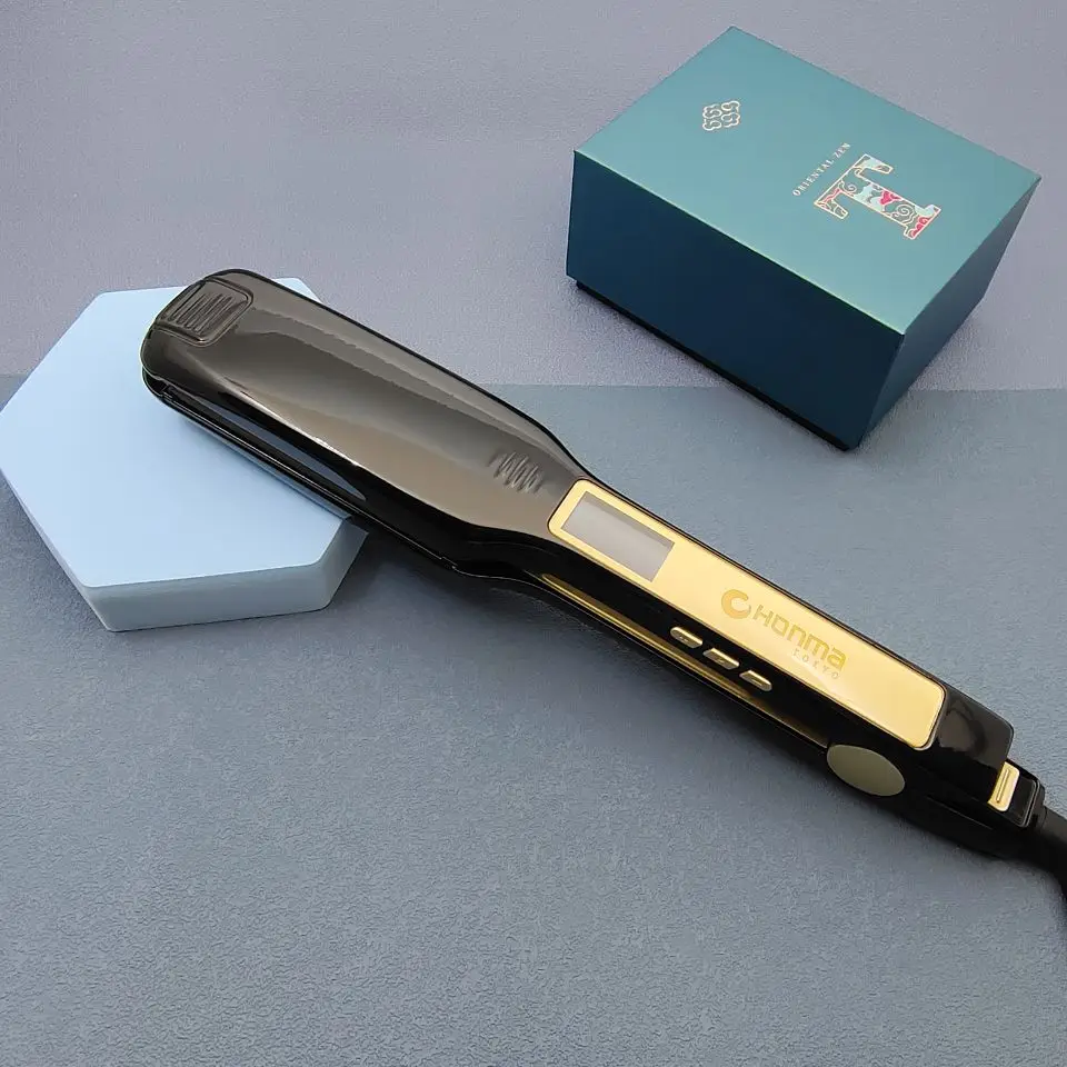 Hair Straightener and Curler 2 in 1 Professional Hair Iron with Salon High Heat 450  Ideal Gift Titanium Flat Iron