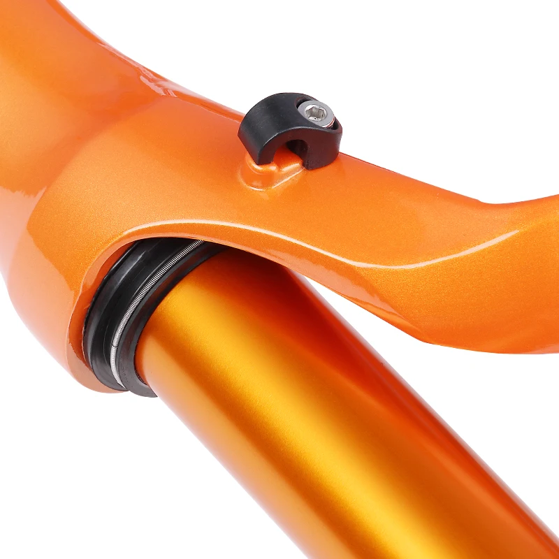 BOLANY Aluminum Alloy 26/27.5/29 inch Pneumatic Shock Absorber Front Fork for Mountain Bike BMX Road Bicycles-Quick Release