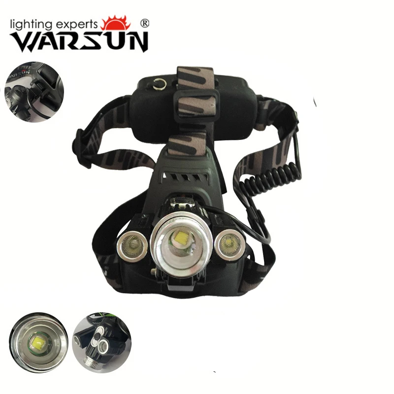 WARSUN KT80 Multiple light sources motion sensor 400lumens zoomable Waterproof IP45 adjustable Rechargeable working headlight