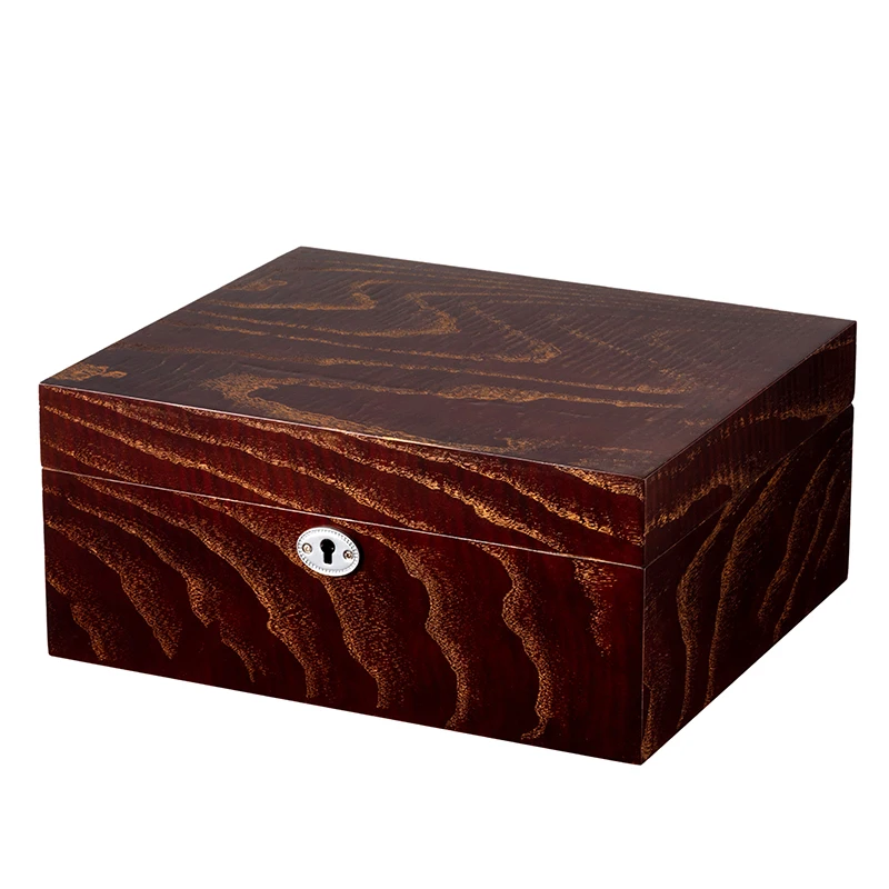 New Sale Cigar Luxury Humidor Manufacturers Customized High Quality Spanish Cedar Wood Cigar Packaging Box