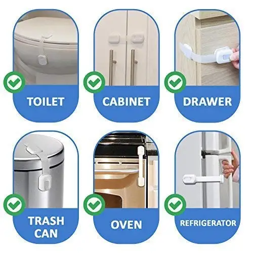 Hot sale Child Safety  Locks  baby proofing cabinet locks for baby Drawer Door Latches  No Screws & Magnets Multi-Purpose