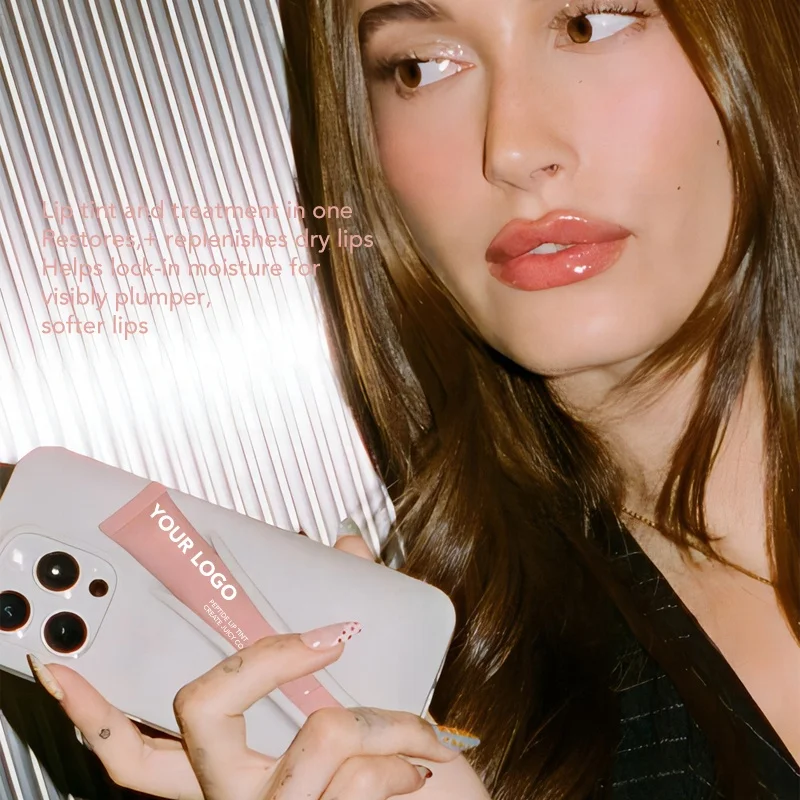 Wholesale Lip Gloss Pigment Tint Balm High Quality Peptide Lip Tints  Liquid Balm Customizable Logo Private Label Lipgloss