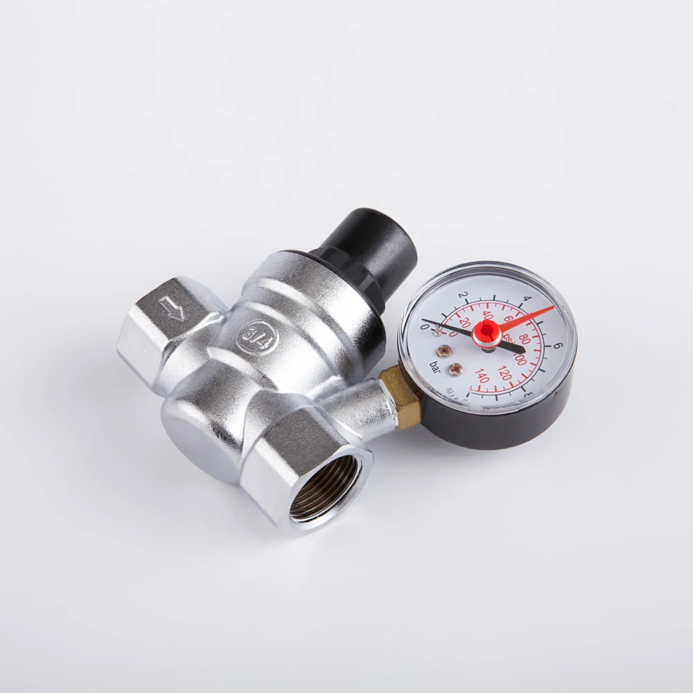 factory price best sale customized forged brass male threaded adjustable water pressure regulator