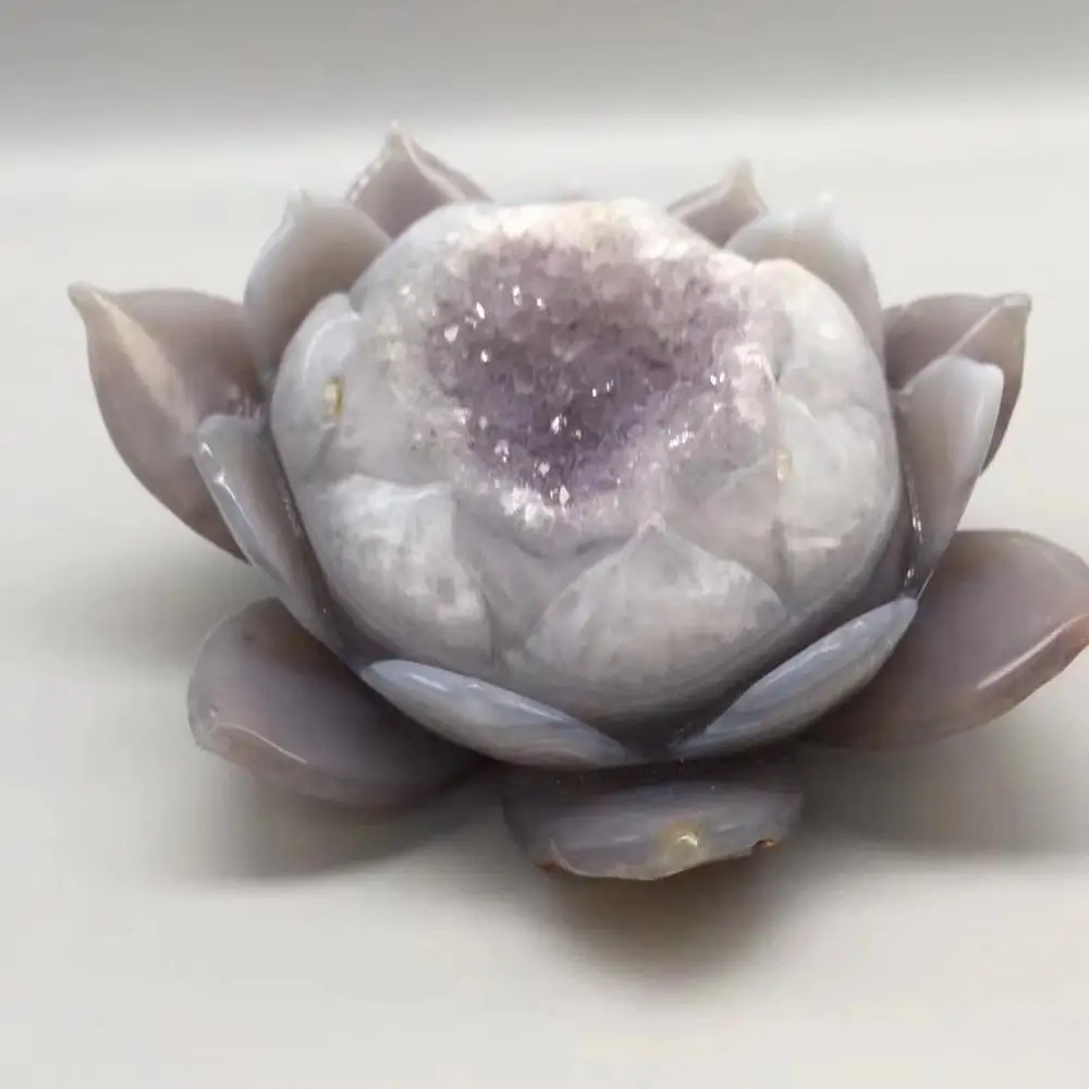 Exquisite natural agate lotus  for resourceful and resourceful to help the cause of prosperity