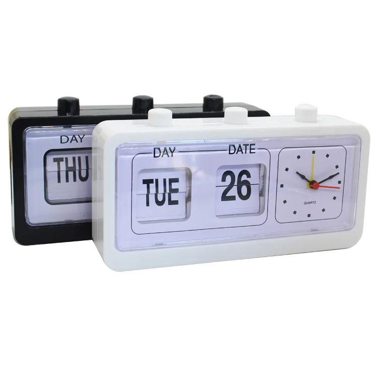 2022 креативный Кварцевый Будильник механический автоматический электронный флип-календарь домашний декор детский будильник для спальни