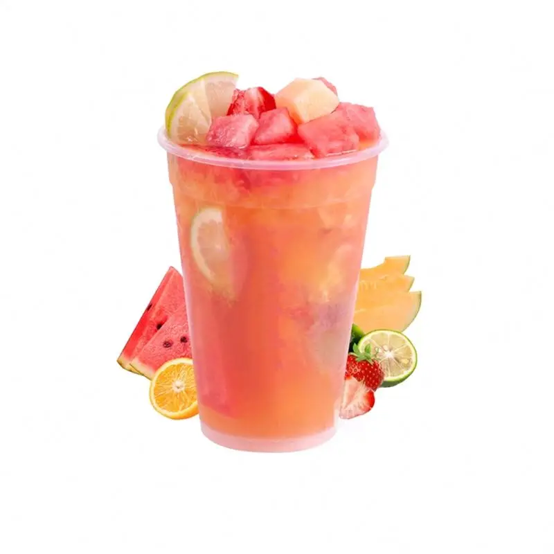 Drink Cup 12 16 24 Oz Disposable Plastic Tumblers  For Iced Coffee Smoothie  Boba Tea Cold Juices Slush And To Go Drinks