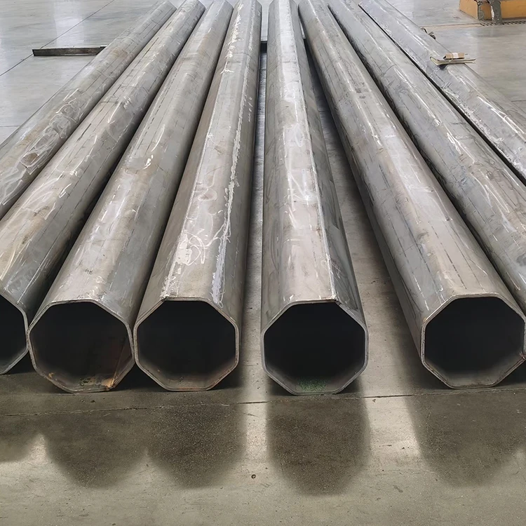 Outdoor Street Light Pole 6M Galvanized Square Light/Single Arm Road Light Pole