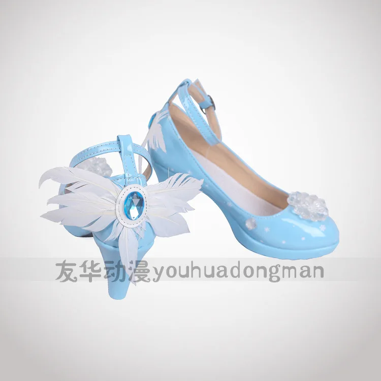 Hatsune future cosplay Shoes 2019 Ice and Snow Hatsune v Home miku Princess cos Shoes