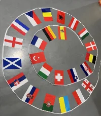 Fast Shipping High Quality 100 flags 25m Polyester World Bunting String Flag Banner For Outdoor Supply