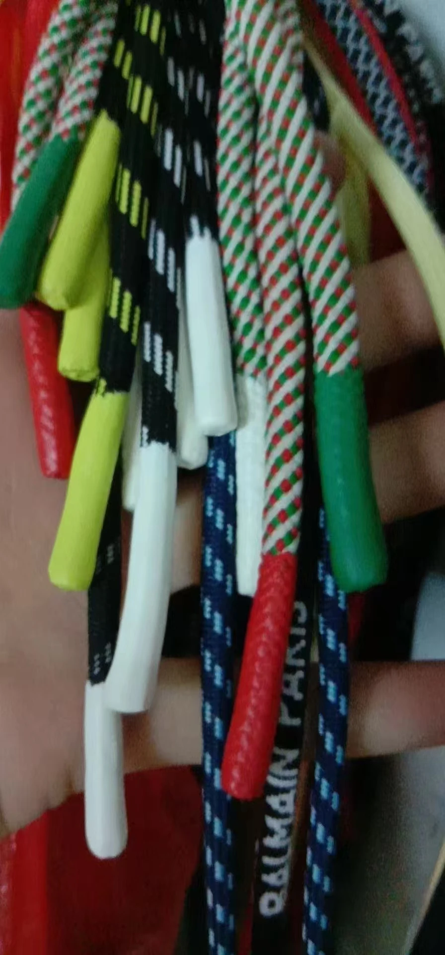 100% polyester  custom color Hoodie Drawstring cord  with dipped tip