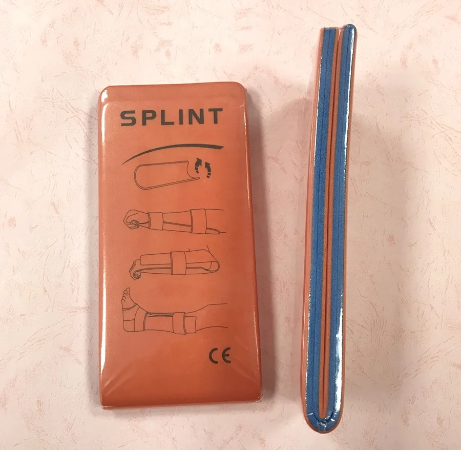 Aluminium & Foam Malleable Orthopedic Folded Splint for Medical use