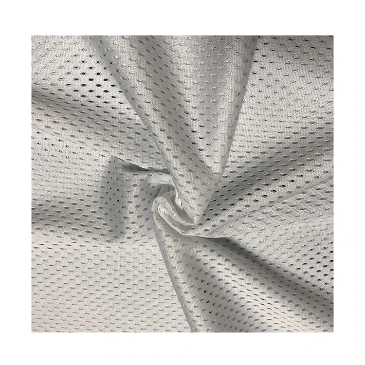 Hot sale sandpex polyester knitted fabric honeycomb fabric breathable mesh fabric for Jersey