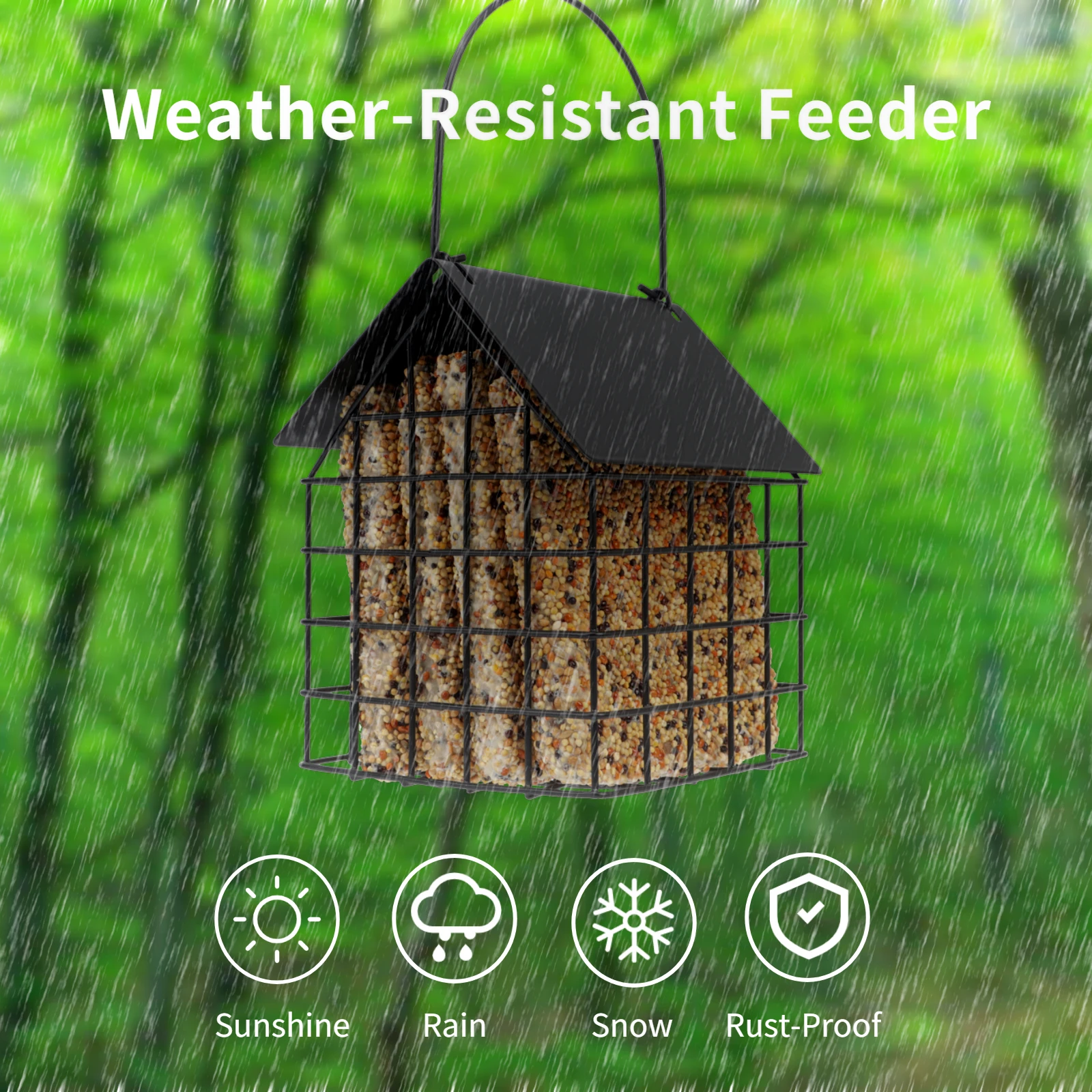 Bird Feeder Outdoor Rain proof house type bird feeder
