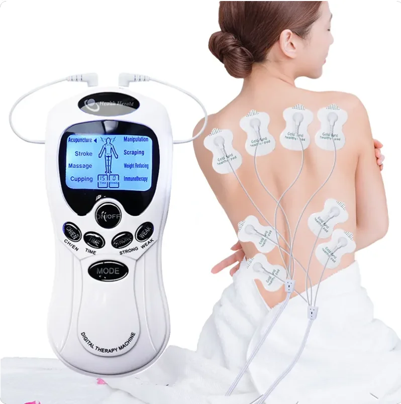 Physiotherapy Pulse Body Massager Electrodes Digital Tens Machine EMS Massage Device