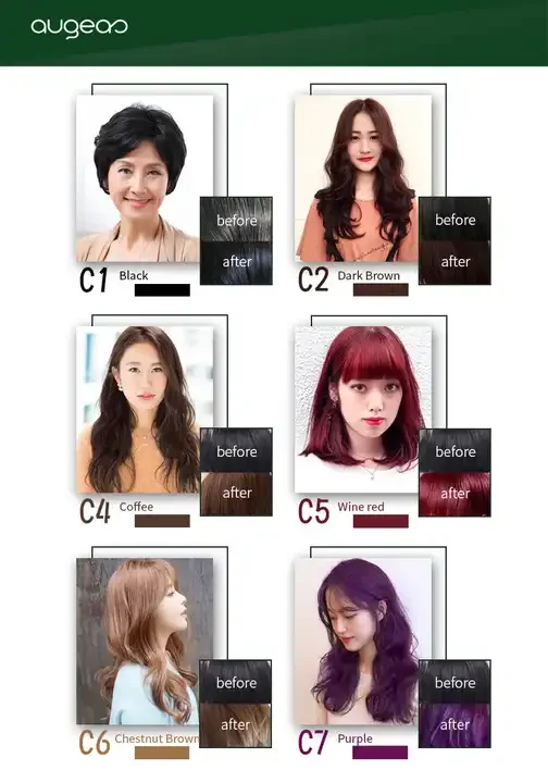 Hot sale in stock organic permanent hair color dye  no ppd no ammonia thailand natural best dye hair color shampoo