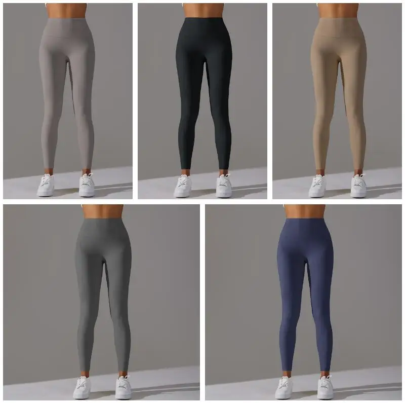 PASUXI Manufacturer Yoga Leggings for Women High Waist Nylon Athletic Yoga Pants Gym Fitness Workout Leggings