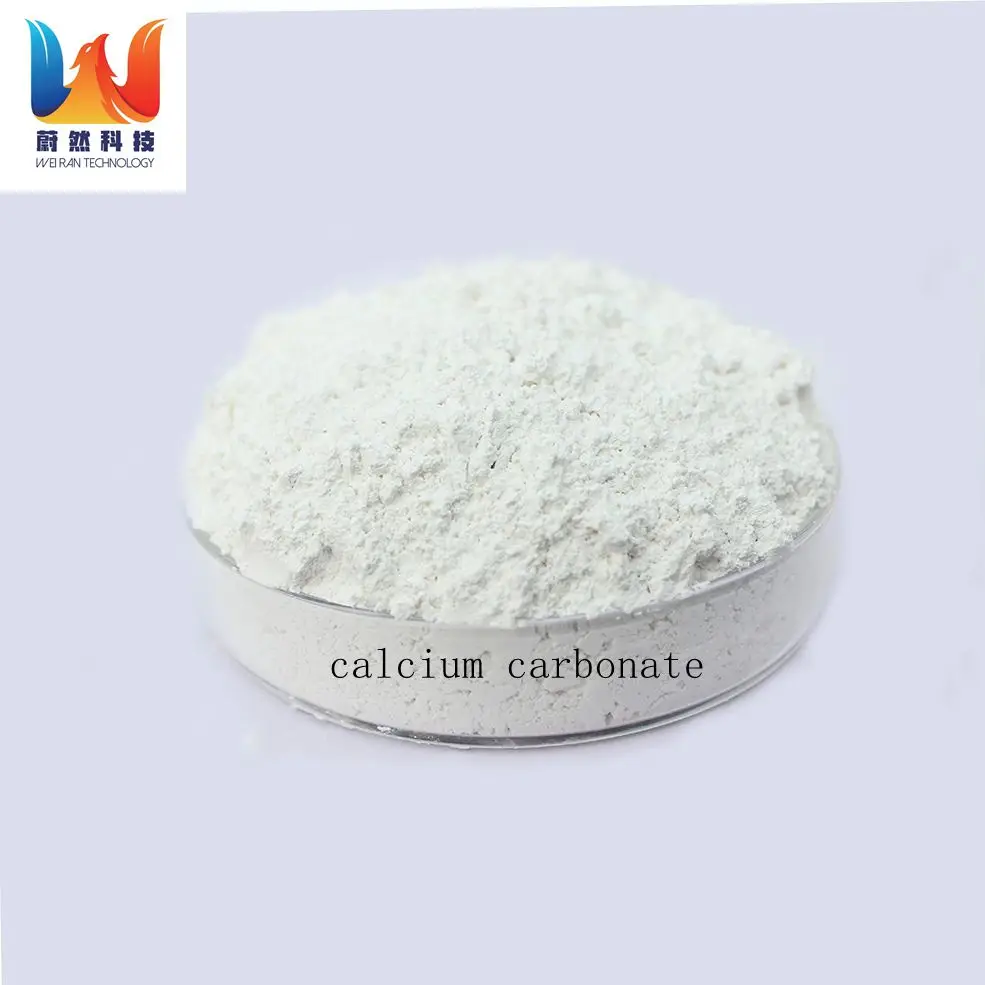 Food Grade Calcium Carbonate 3 Microns 325Mesh Powder Industrial Grade for Cattle and Plastic 25kg Natural 1000Mesh
