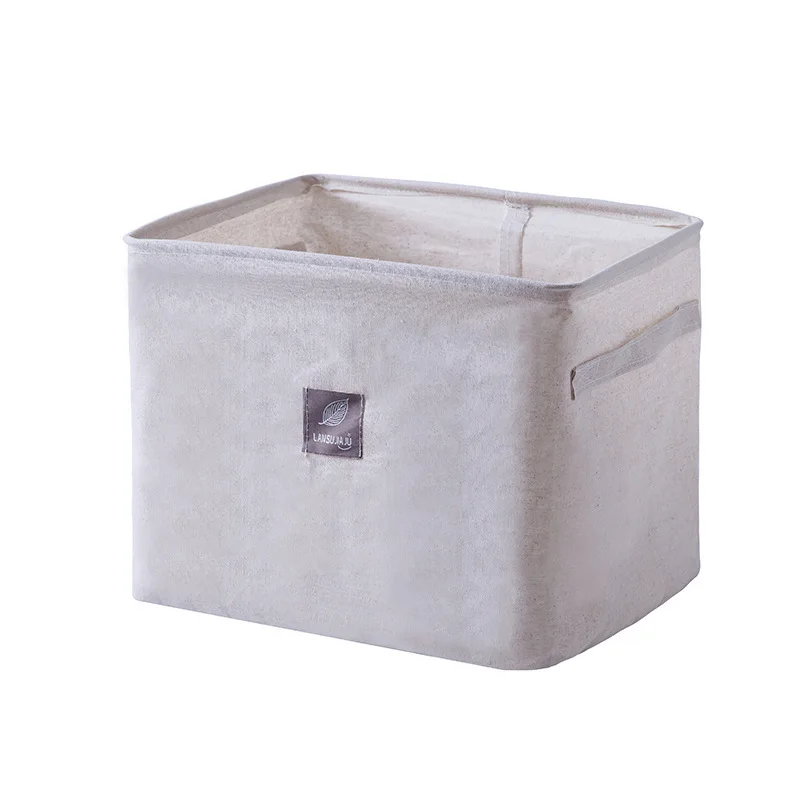 On Sale Cotton Clothing Storage Box Wardrobe Fabric Quilt Organizing Folders Toy Sundries Storage Basket