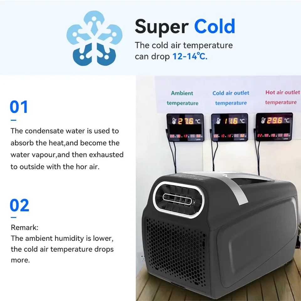 Portable Cooling Appliance Energy Efficient Air Conditioner For Outerdoor Use