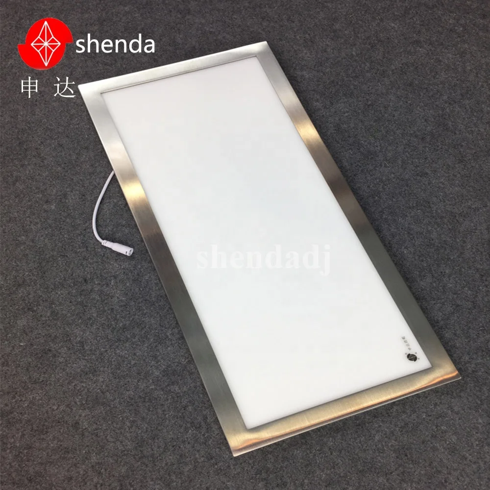 
rohs certificated clean room indoor surface mount ultra thin 24 watt led panel light 1x3 4000K 